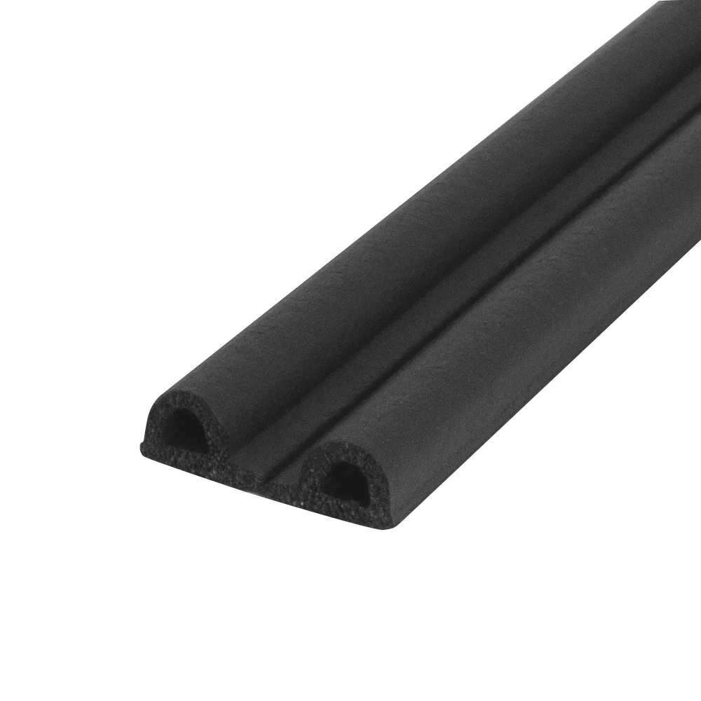 Фото Уплотнитель самоклеящийся ADH/P-9x5,5mm BLACK черный 100m